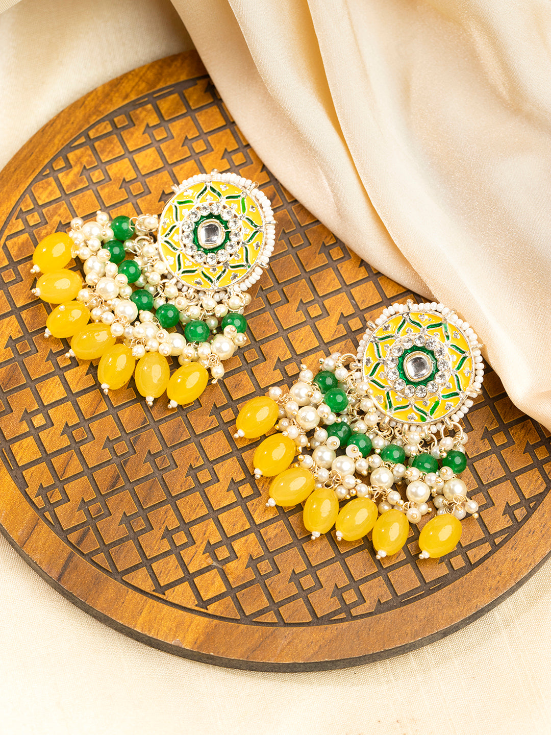 Mirrored Earrings - Buy Mirrored Earrings online in India